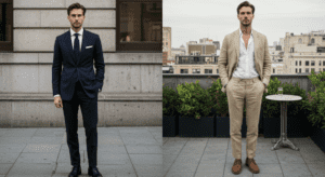 can sneakers wear with suits